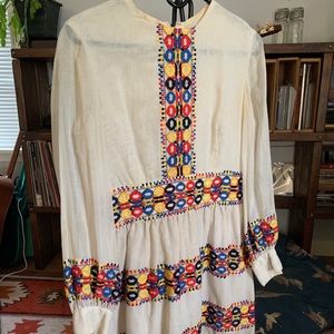 Mexican-inspired embroidered dress